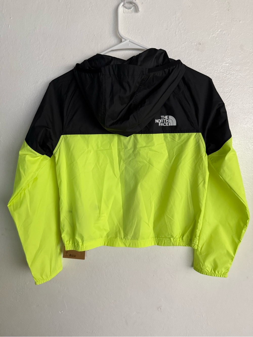 The North Face High-Vis Yellow and Black Hooded Jacket